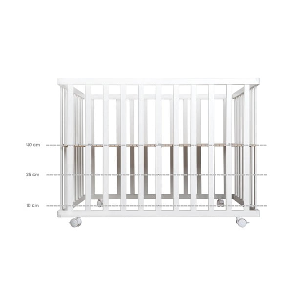 Biały kojec dla dzieci 100x75 cm Roba style – Roba-image-3