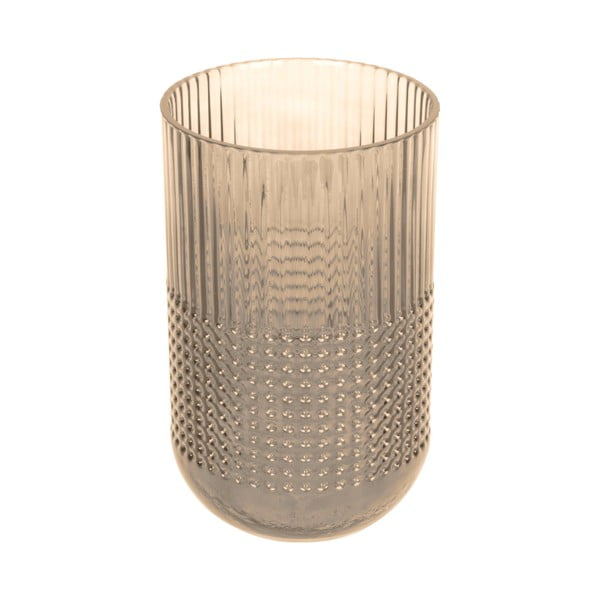 Jasnobrązowy szklany wazon PT LIVING Attract, wys. 20 cm