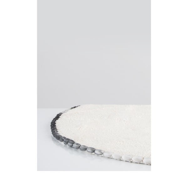 Kremowy bawełniany dywanik łazienkowy Irya Home Collection Ronan, ø 90 cm