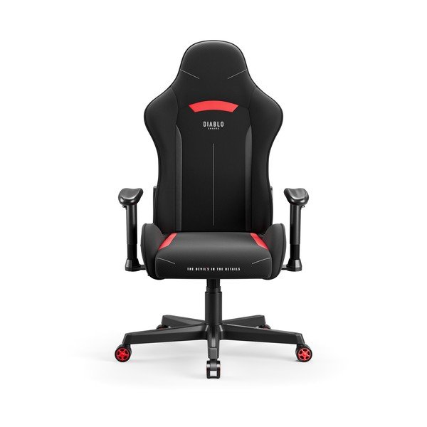 Czarny fotel gamingowy X-Starter – Diablo Chairs-image-2