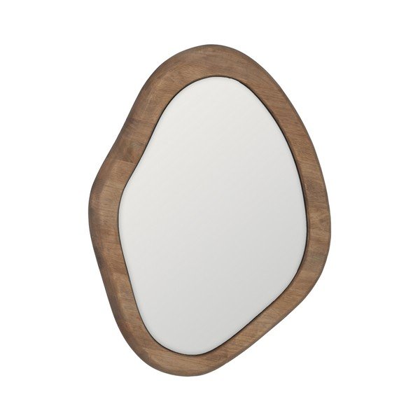 Lustro ścienne z drewnianą ramą 52,5x59,5 cm Rona – Ixia-image-2