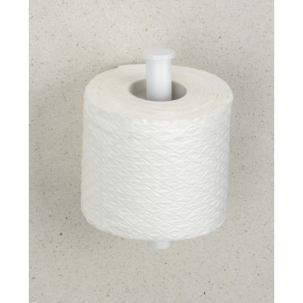 Biały samoprzylepny uchwyt na papier toaletowy ze stali nierdzewnej Orea – Wenko-image-1