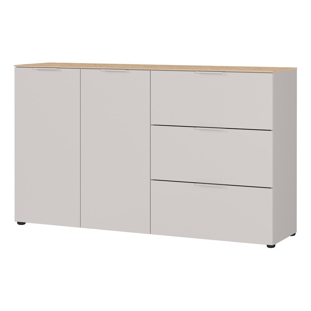 Kremowa komoda z matowym wykończeniem 151x98x40 cm Savoca – Germania (zdjęcie 4)