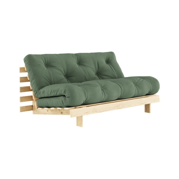 Zielona rozkładana sofa 160 cm Roots – Karup Design