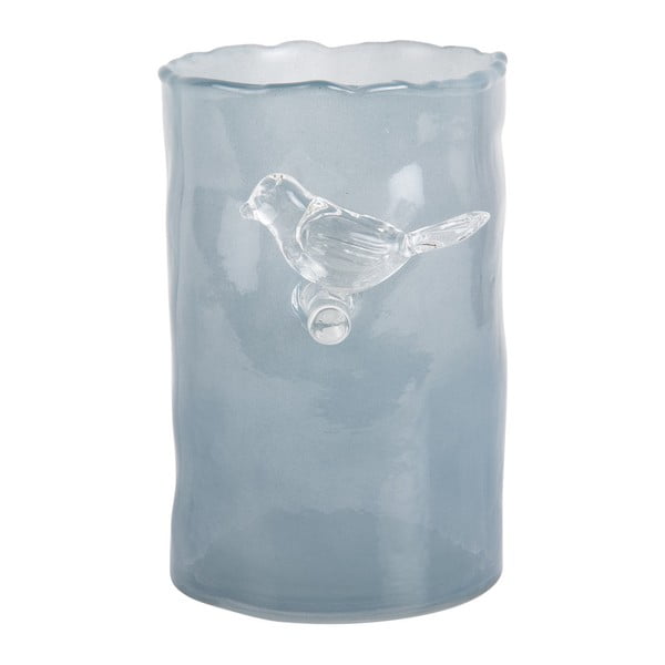Niebieski szklany wazon (wysokość 15 cm) Bird On Branch – PT LIVING