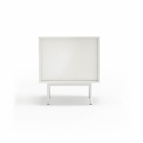 Biała szafka nocna z matowym wykończeniem Sierra – Teulat-image-4