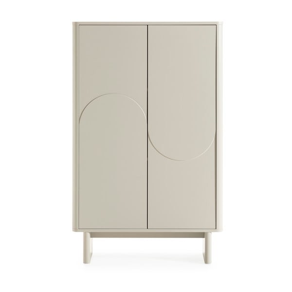 Kremowa szafka 80x130x40 cm Solei – MOME