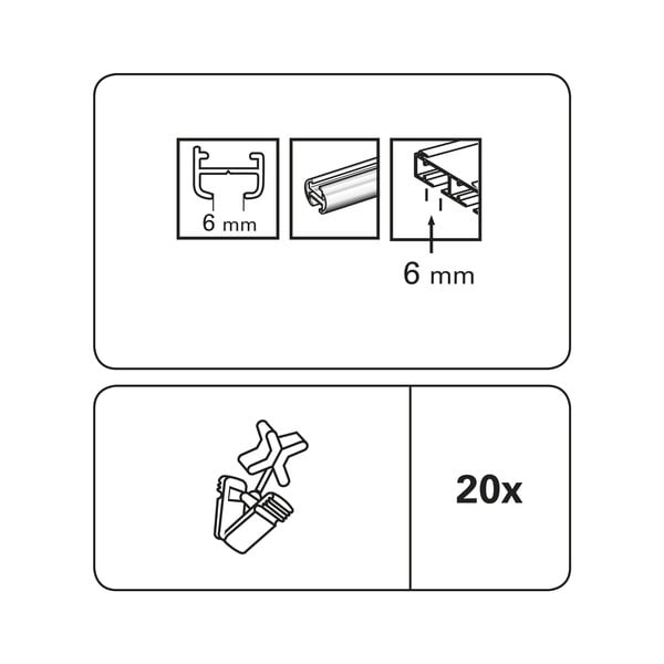 Żabki do szyny sufitowej zestaw 10 szt. – SP TREND-image-2