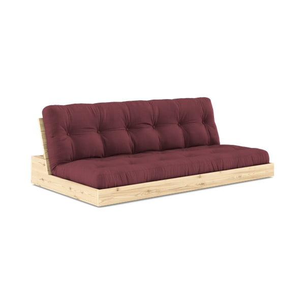 Bordowa rozkładana sofa 196 cm Base – Karup Design
