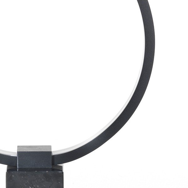Czarna lampa stołowa Tomasucci Ring, wys. 37 cm-image-2