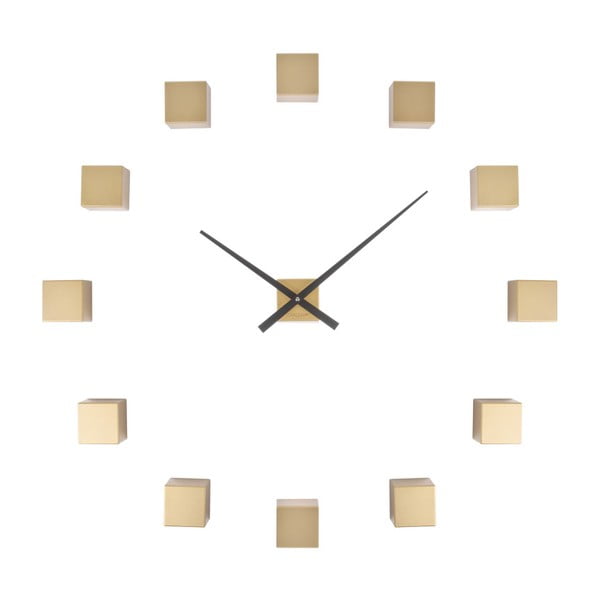 Zegar ścienny w kolorze złotym Karlsson Do It Yourself