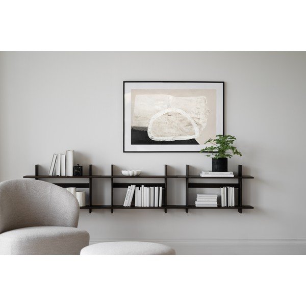 Wielopoziomowa półka w dekorze dębu w ciemnym naturalnym kolorze 75 cm Westlock – Rowico-image-4