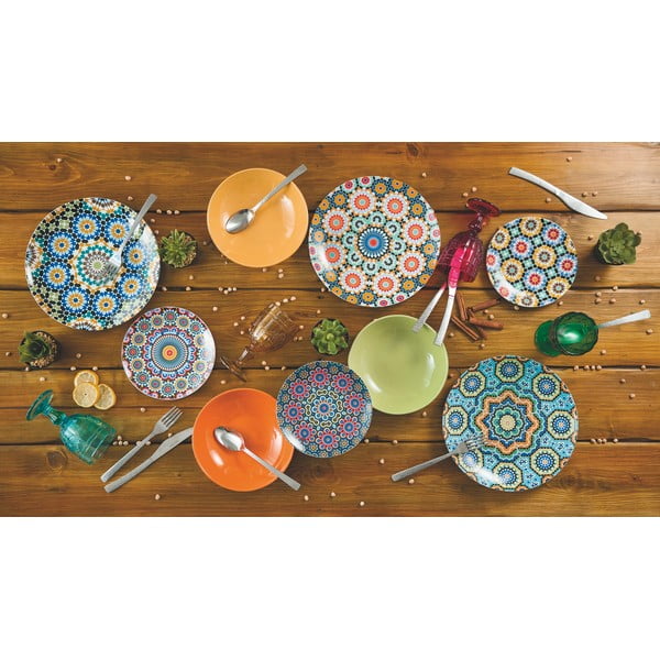 Porcelanowy zestaw talerzy 18 szt. Marrakesh – VDE Tivoli 1996-image-1