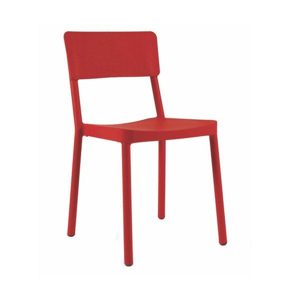 Zestaw 2 czerwonych krzeseł ogrodowych Resol Lisboa-image-1