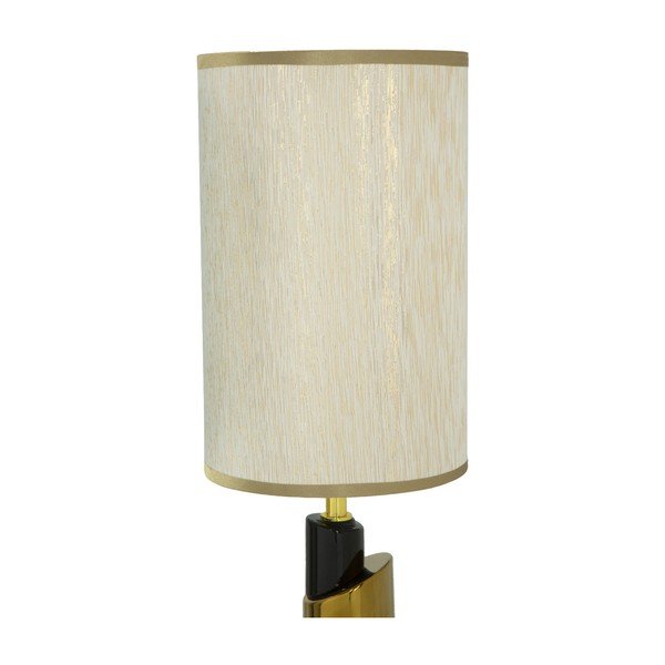Biała lampa stołowa z konstrukcją w złotym kolorze Mauro Ferretti Tower-image-4