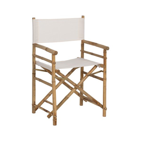 Bambusowe krzesło składane w naturalnym kolorze Director – Ixia