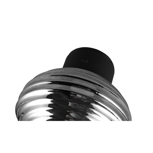 Ciemnoszary szklany kinkiet LED na USB ø 15,5 cm Earl – Reality-image-4