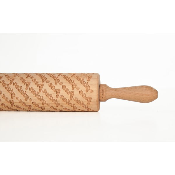 Drewniany grawerowany wałek do ciasta Valek Gluten Free-image-2