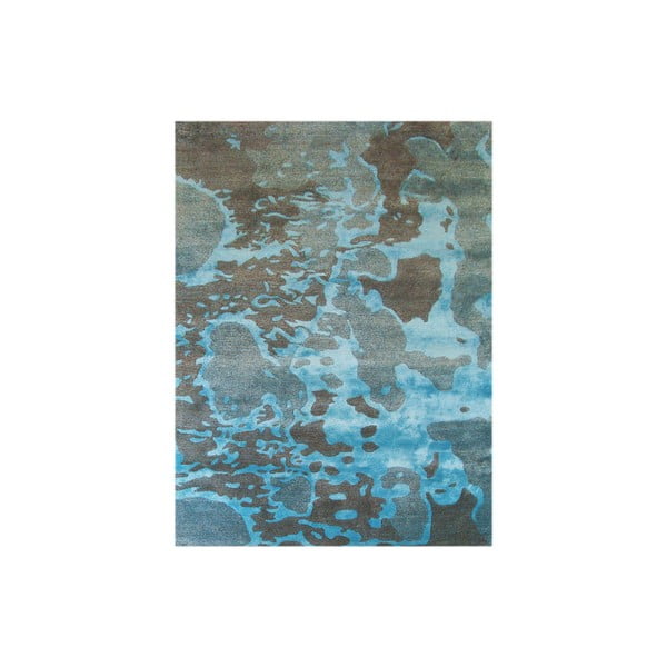 Dywan ręcznie tkany Disco, 153x244 cm, niebieski
