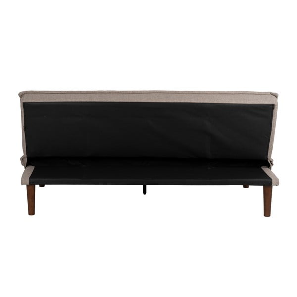 Szarobeżowa rozkładana sofa  z tkaniny szenilowej 181 cm – Ixia-image-4