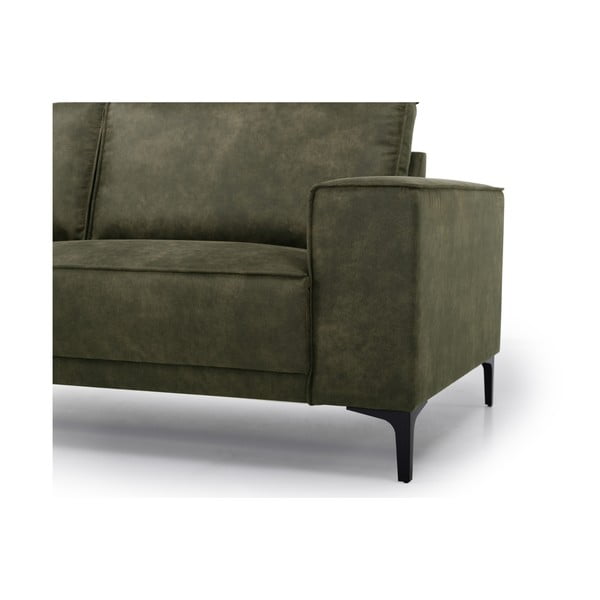 Zielony narożnik z imitacji skóry (lewostronny) Copenhagen – Scandic-image-2