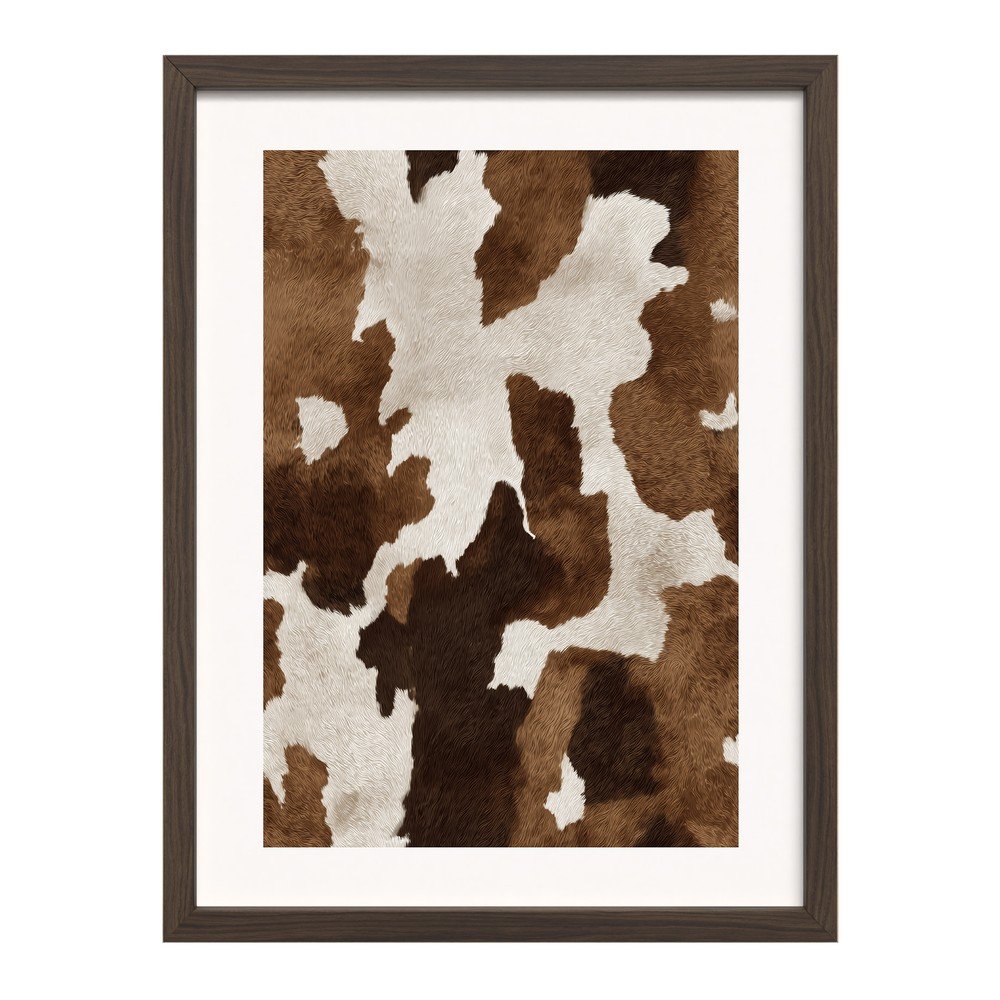 Obraz drukowany z ramą w zestawie 30x40 cm Cowhide – Styler