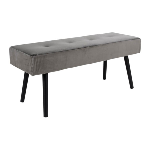 Szara aksamitna ławka Bonami Essentials Skiby-image-2