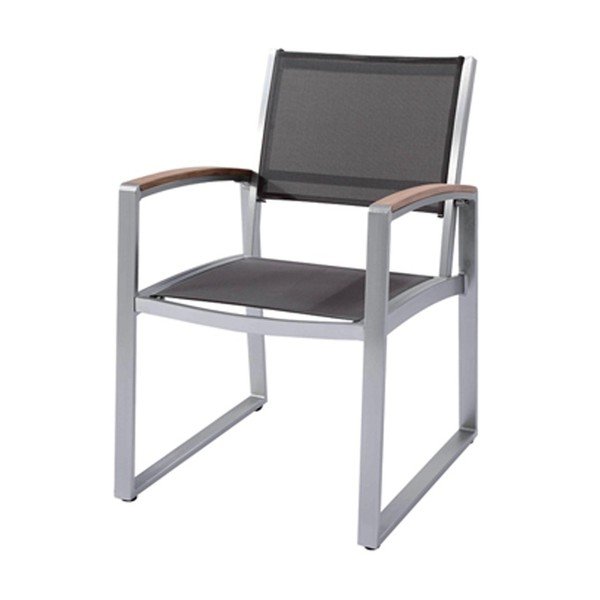 Szary fotel ogrodowy Ava – Garden Pleasure-image-1