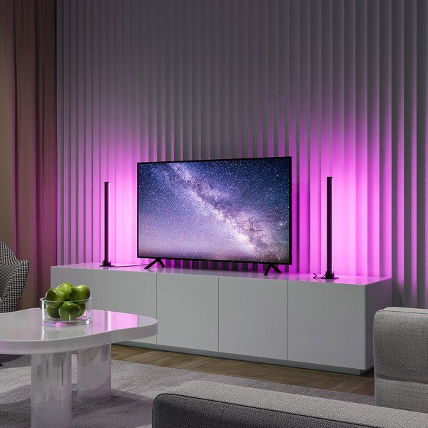 Czarna metalowa lampa stołowa LED (wysokość 55 cm) Boy – Reality-image-1