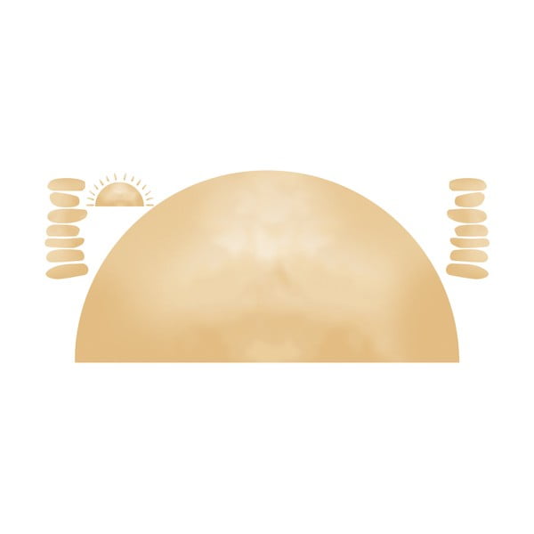 Naklejka dziecięca na ścianę 155x75 cm Watercolor Sun – Ambiance-image-3