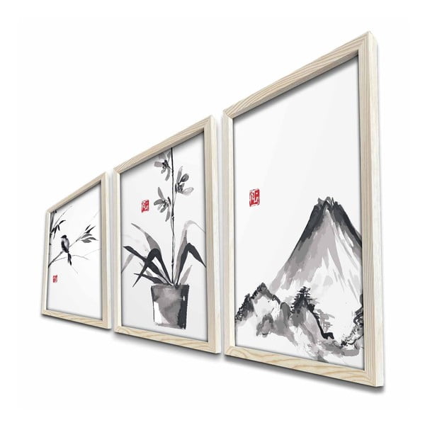 Obrazy zestaw 3 szt. 38x53 cm – Wallity-image-2