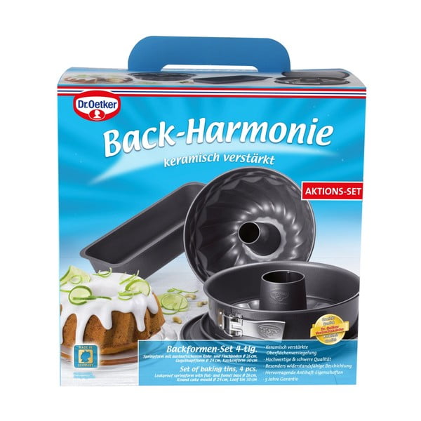 4-częściowy zestaw stalowych form do pieczenia Dr. Oetker Four-image-2