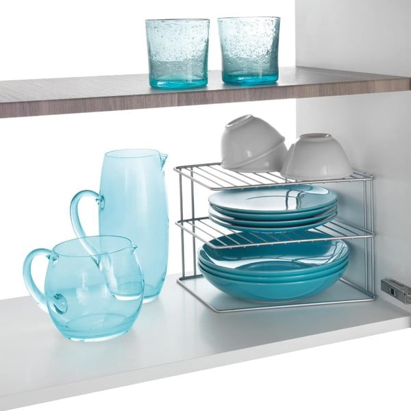 Stalowa dodatkowa półka w kolorze srebra 25x25 cm Palio – Metaltex-image-3