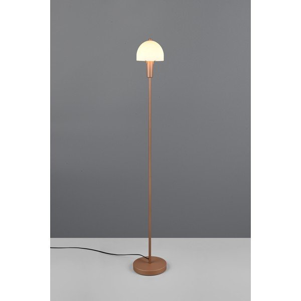 Lampa stojąca w kolorze brązu ze szklanym kloszem (wysokość 120 cm) Glenn – Reality-image-1