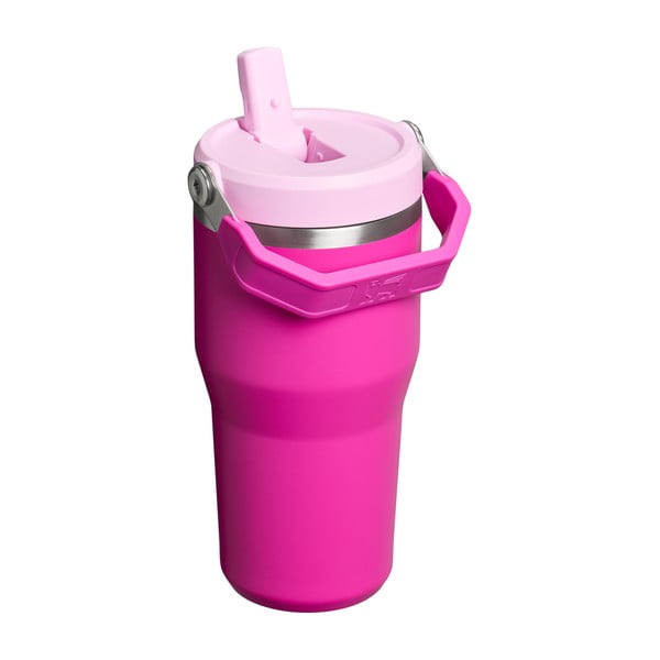 Różowy termos ze stali nierdzewnej 600 ml IceFlow™ Flip Straw 2.0 Tumbler Violet Blossom – Stanley-image-2