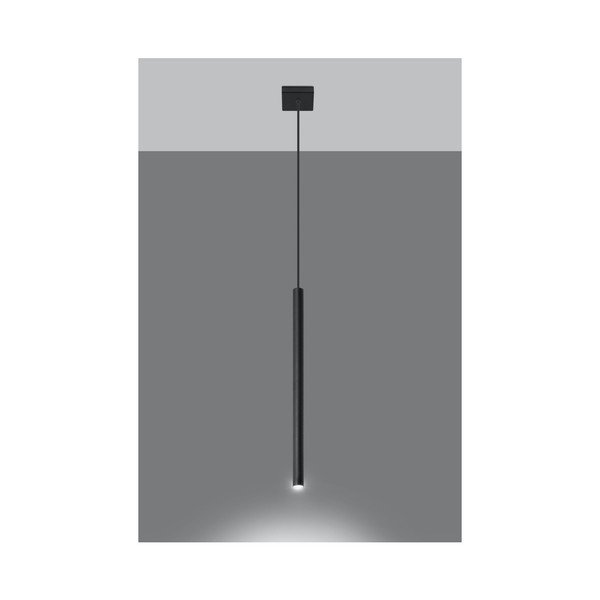 Czarna lampa wisząca Sollux Fideus Uno-image-1