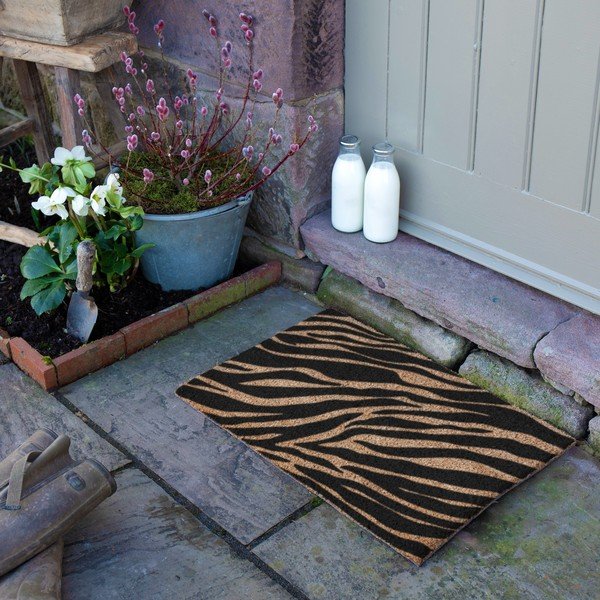 Wycieraczka z włókna kokosowego 40x60 cm Zebra – Artsy Doormats-image-3
