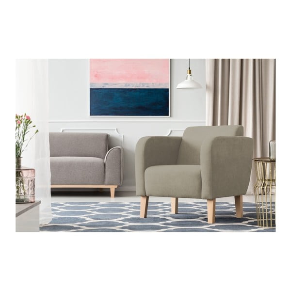 Szarobrązowy fotel Kooko Home Swing-image-1