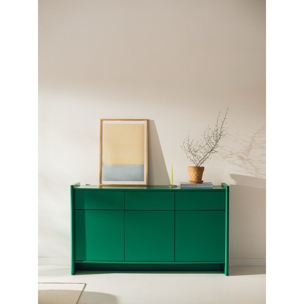 Zielona komoda 160x91x46 cm Rali – noo.ma-image-4