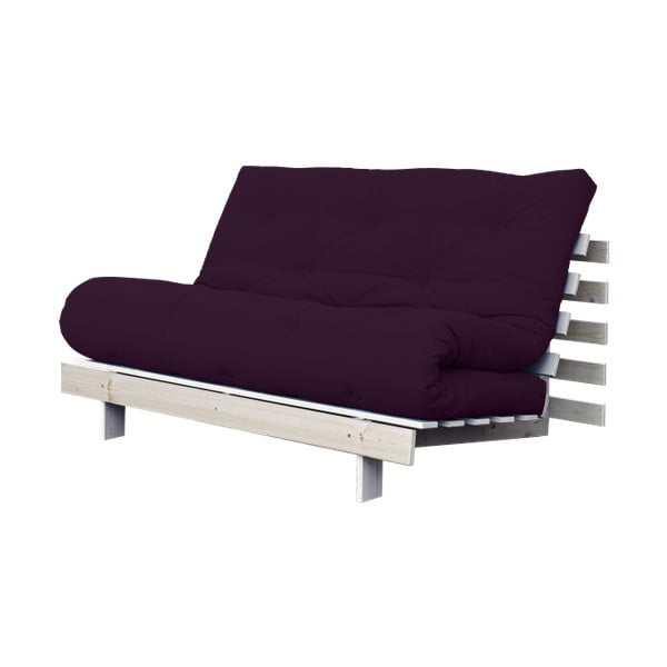 Sofa rozkładana Karup Roots Raw/Purple Plum-image-3