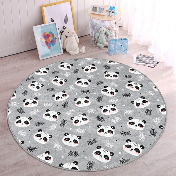 Szary dywan dziecięcy ø 120 cm Comfort – Mila Home-image-2