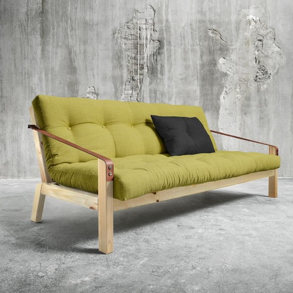 Sofa rozkładana Karup Poetry Natural/Avocado Green/Dark Grey
