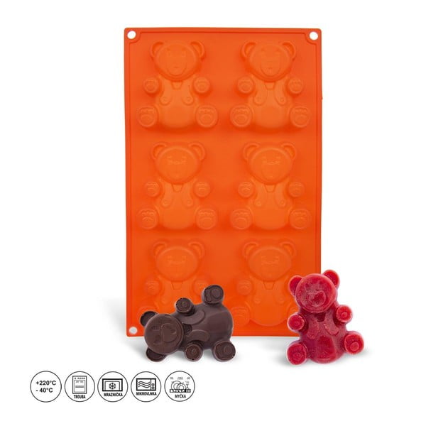 Silikonowa forma do pieczenia ciasteczek w kształcie misiów Orion-image-2