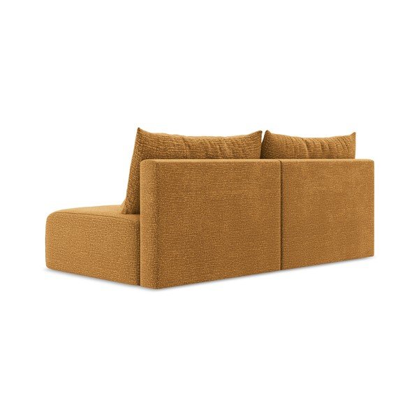 Pomarańczowa rozkładana/ze schowkiem sofa 216 cm Kalena – Makamii-image-4