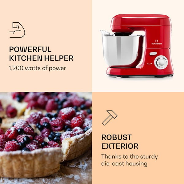Czerwony robot kuchenny Klarstein Bella Robusta-image-1