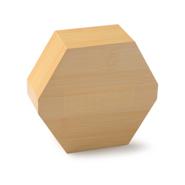 Zegar LED z drewna bambusowego Versa Table Clock-image-1