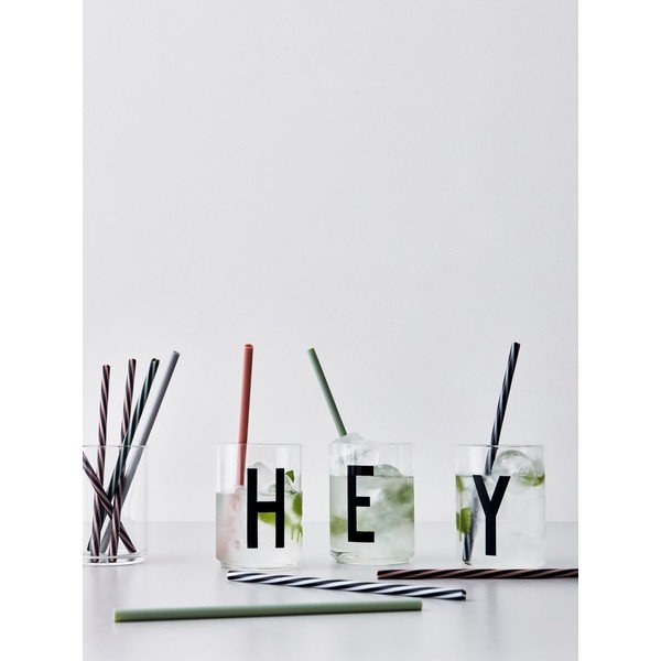 Zestaw 10 słomek Design Letters Multi-image-2