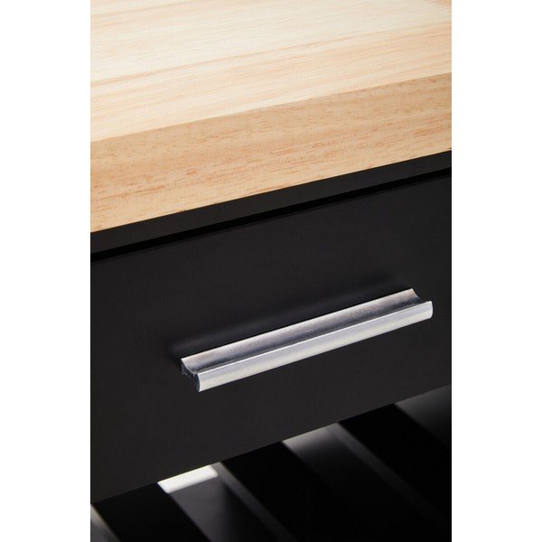 Barek na kółkach z litego drewna kauczukowego 48x105 cm Frankfurt – Premier Housewares-image-3