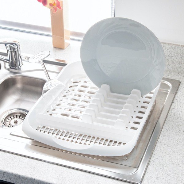 Biały ociekacz na talerze Addis Signature, 39,5x33 cm-image-1