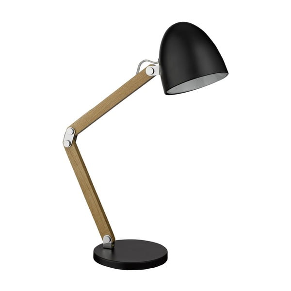 Lampa stołowa Searchlight Woody, czarna
